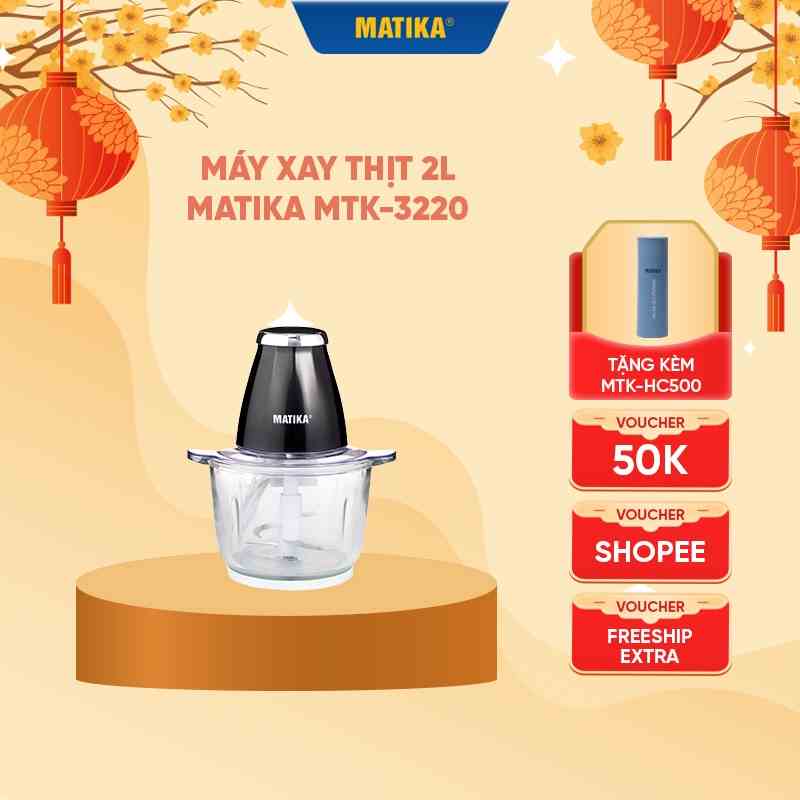 Máy Xay Thịt MATIKA 2L Cối Thủy Tinh MTK3220