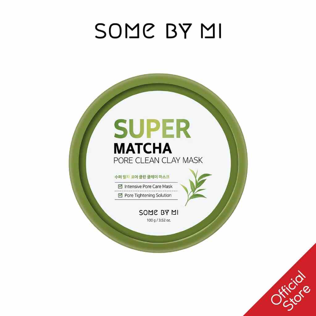 [Mã BMTTC60K giảm đến 60K đơn 50K] Mặt nạ đất sét trà xanh Some By Mi Super Matcha Pore Clean Clay Mask 100g