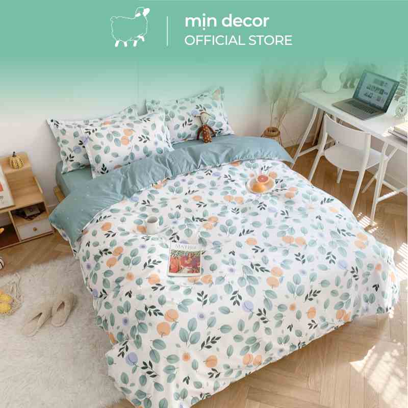 [Mã BMLTA35 giảm đến 35K đơn 99K] Set 4 món chăn ga gối cotton 3D Mịn Decor nhiều màu họa tiết đa dạng MIỄN PHÍ bo chun