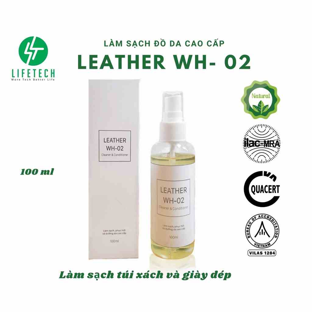 Làm sạch đồ da cao cấp Leather WH- 02 - EcoAirVn- LifetechStore - 100ml