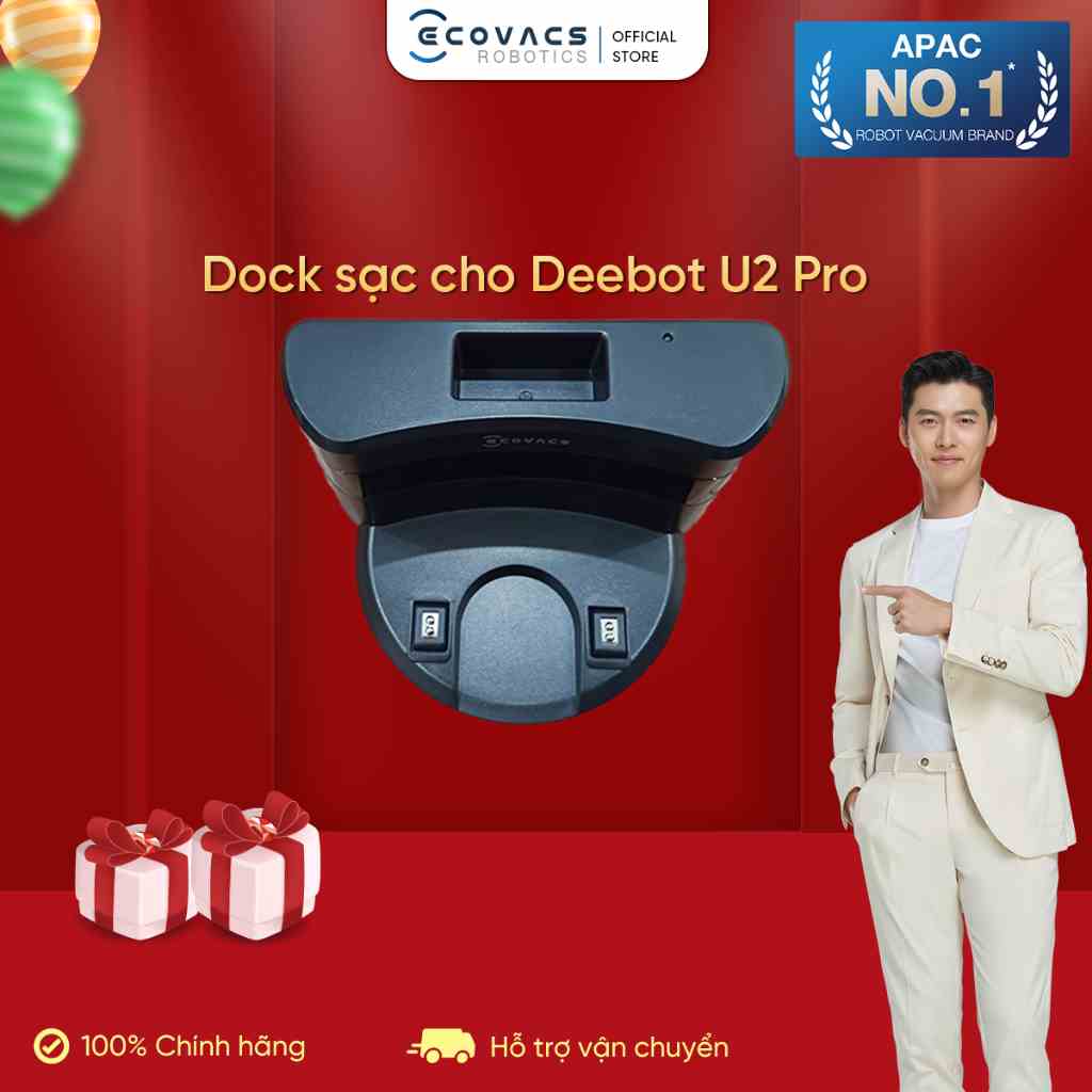 Dock Sạc robot hút bụi Deebot U2 Pro - Hàng Chính Hãng