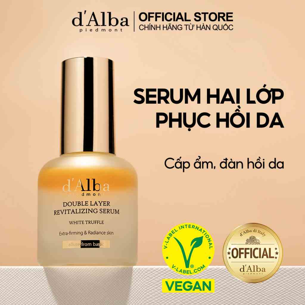 [dAlba Official] Serum phục hồi sáng da hai lớp Double Layer Revitalizing Serum 30ml