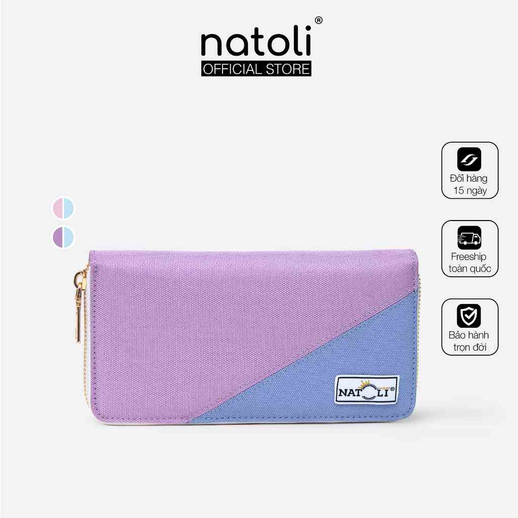 Ví Nữ dài đựng tiền Local Brand thương hiệu Natoli - BST The Zipper Wallet