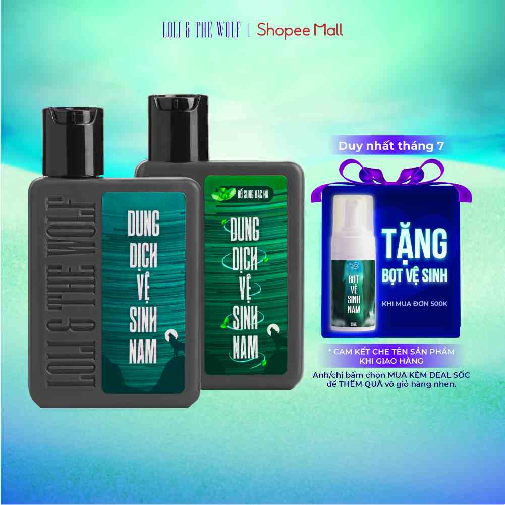 Dung Dịch Vệ Sinh Nam Giới Loli And The Wolf Mùi Hương Nam Tính, Khử Mùi Tốt Chai 80ml Diện Mạo Mới