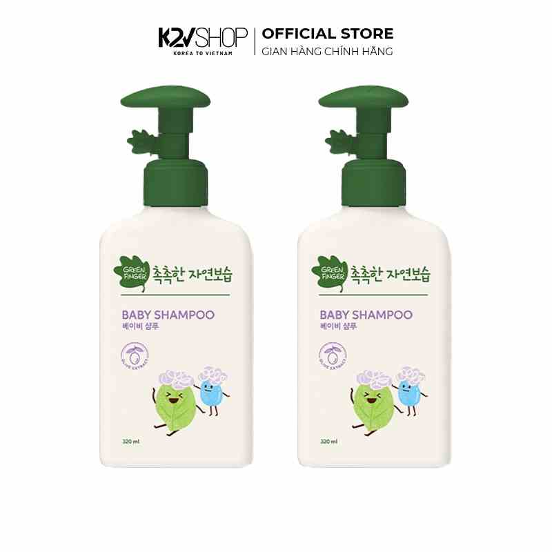 Dầu Gội Dưỡng Ẩm Cho Bé 0-36 Tháng Greenfinger ChokChok Moisture Baby Shampoo 320ml - K2V Shop