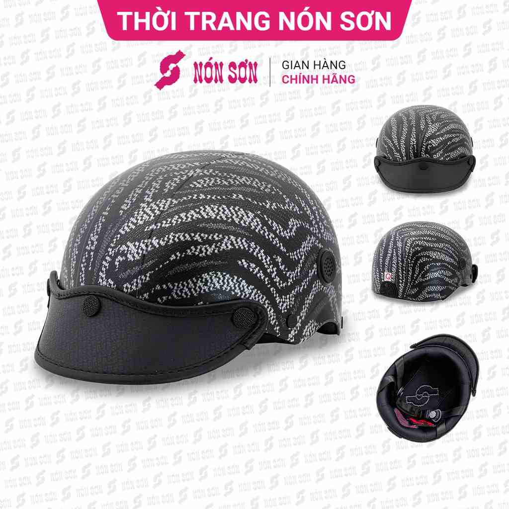 Mũ bảo hiểm lỗ thông gió phiên bản mới NÓN SƠN chính hãng HV-ĐN096