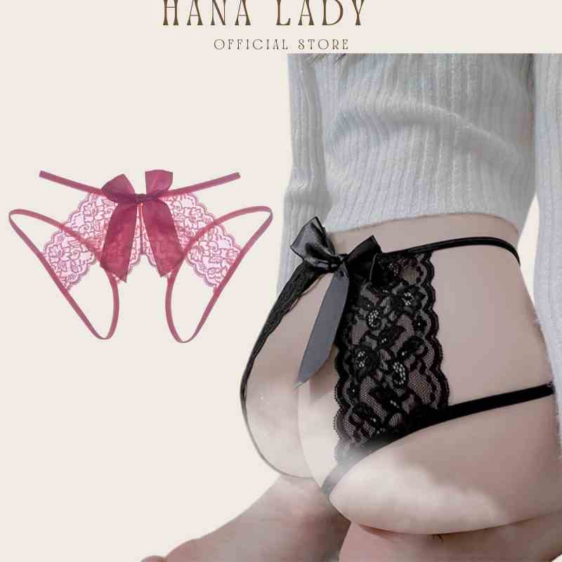 Quần lọt khe hở đáy chất ren xuyên thấu gợi cảm Hana Lady L085