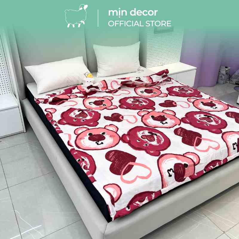 [Mã BMLTA35 giảm đến 35K đơn 99K] Chăn mỏng chần bông Mịn Decor đắp mùa hè thu nhiều mẫu mã