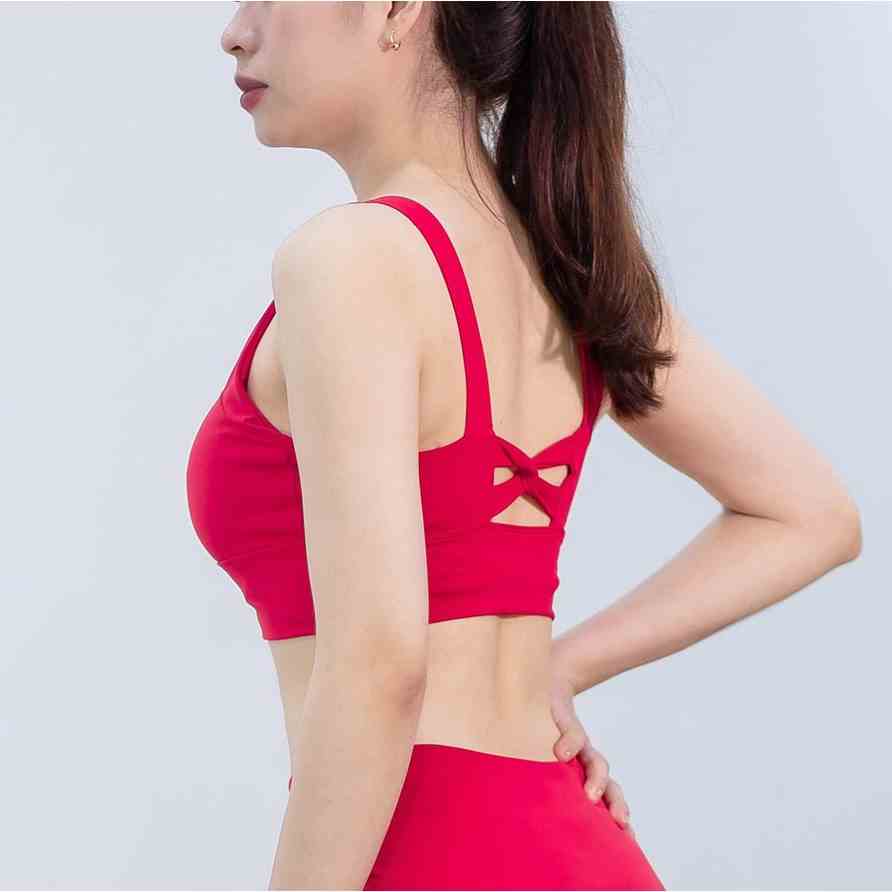 Áo thể thao Gladimax Bra Dây Nơ Lưng GBNL cách điệu hiện đại, cá tính mặc đi tập yoga, gym, aerobic,...