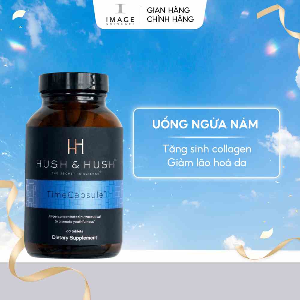 Viên uống ngừa nám và lão hóa da Image Skincare Hush & Hush Time Capsule 60 viên