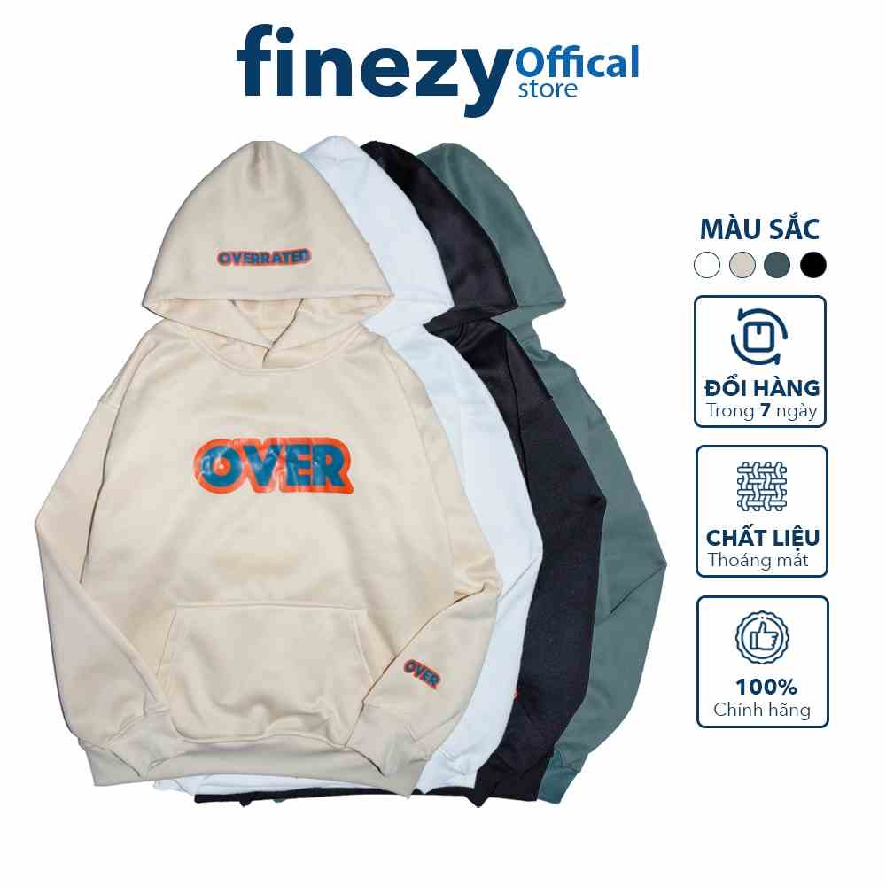 [Mã BMLTB200 giảm đến 100K đơn 499K] Áo hoodie nam nữ Finezy Unisex form rộng, vải nỉ dày dặn, 4 màu trẻ trung