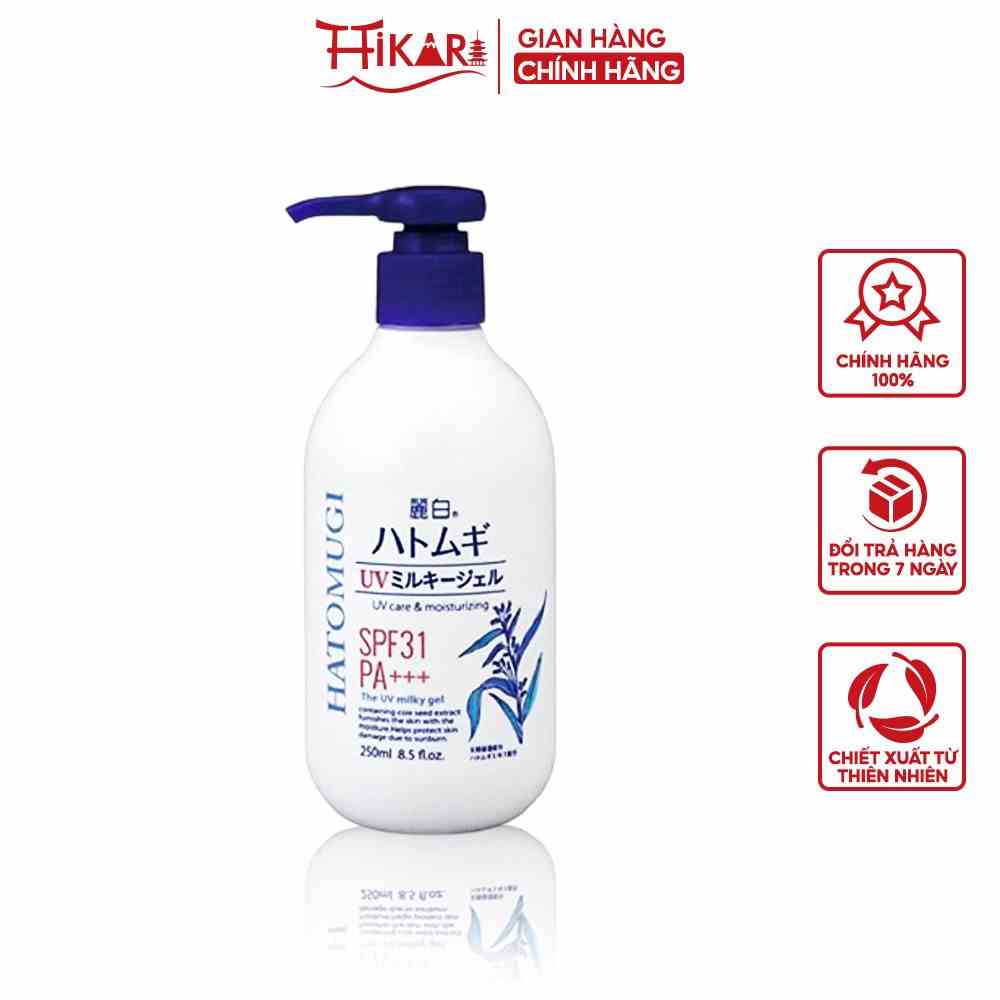 Sữa dưỡng thể chống nắng Reihaku Hatomugi UV Milky Gel 250ml