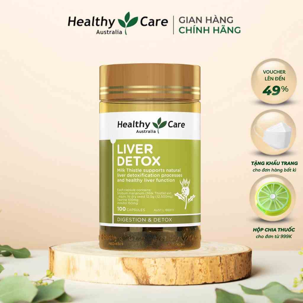 Viên Uống Healthy Care Liver Detox 100 Viên Hỗ Trợ Giải Độc Gan Và Duy Trì Hệ Tiêu Hóa Khỏe Mạnh