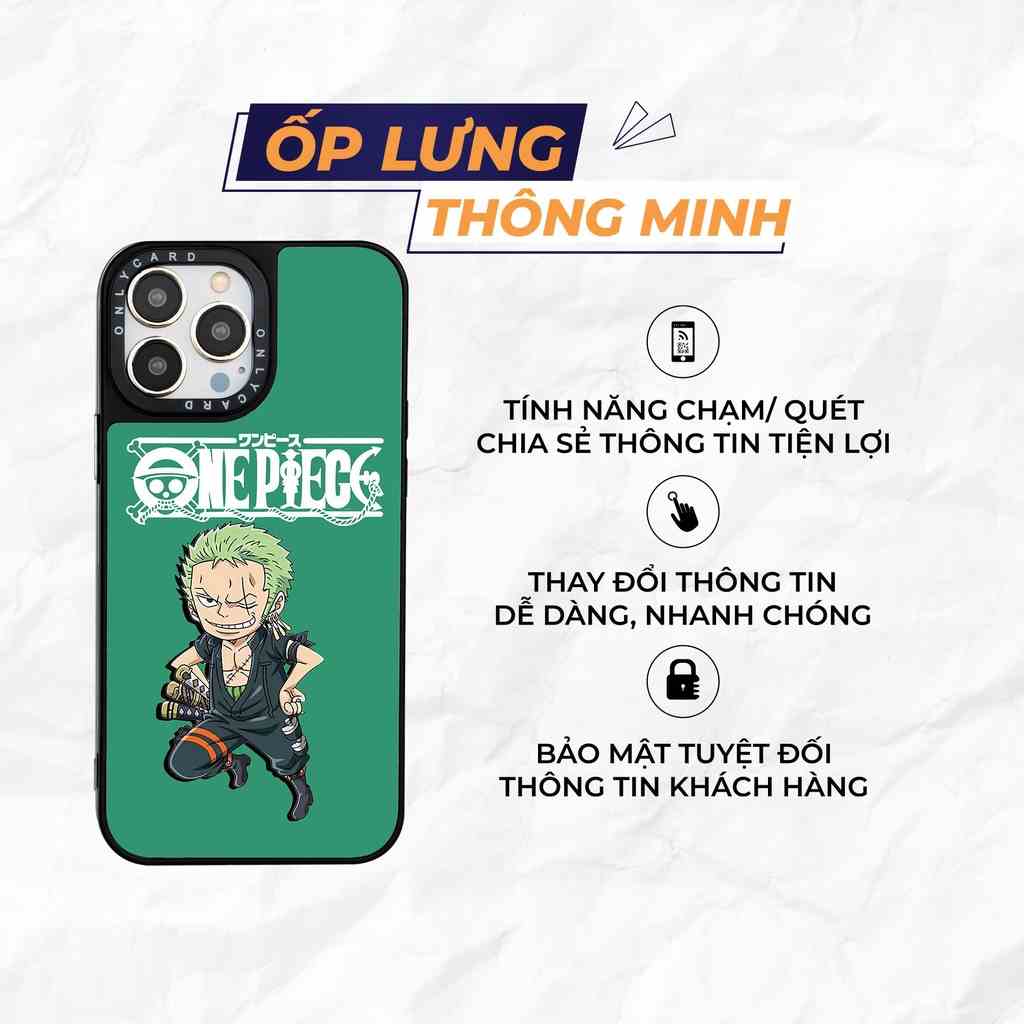 Ốp lưng thông minh ONLYCASE_ONE PIECE_01 Onlycard /Dành cho các dòng IPhone 7/7plus/8/8plus/x/xr/xs/11/12/13/pro/promax