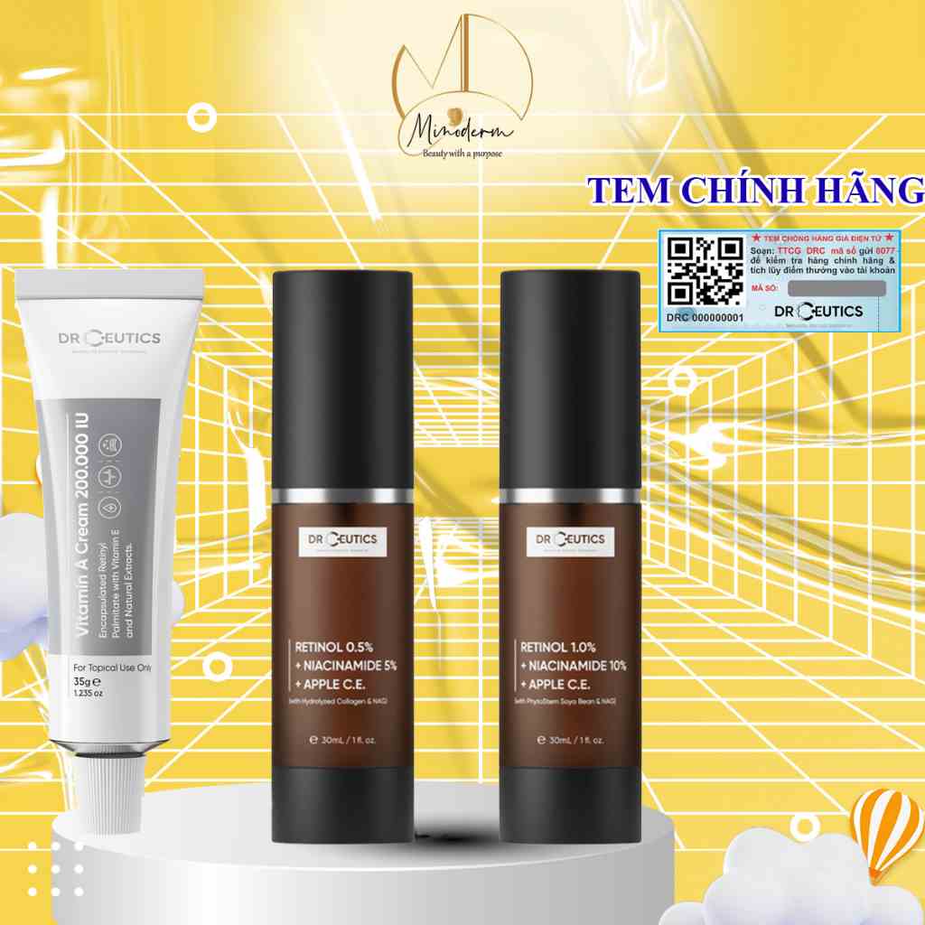 Kem Dưỡng Retinol DrCeutics chống lão hóa, giảm nếp nhăn, làm đều màu da 30ml