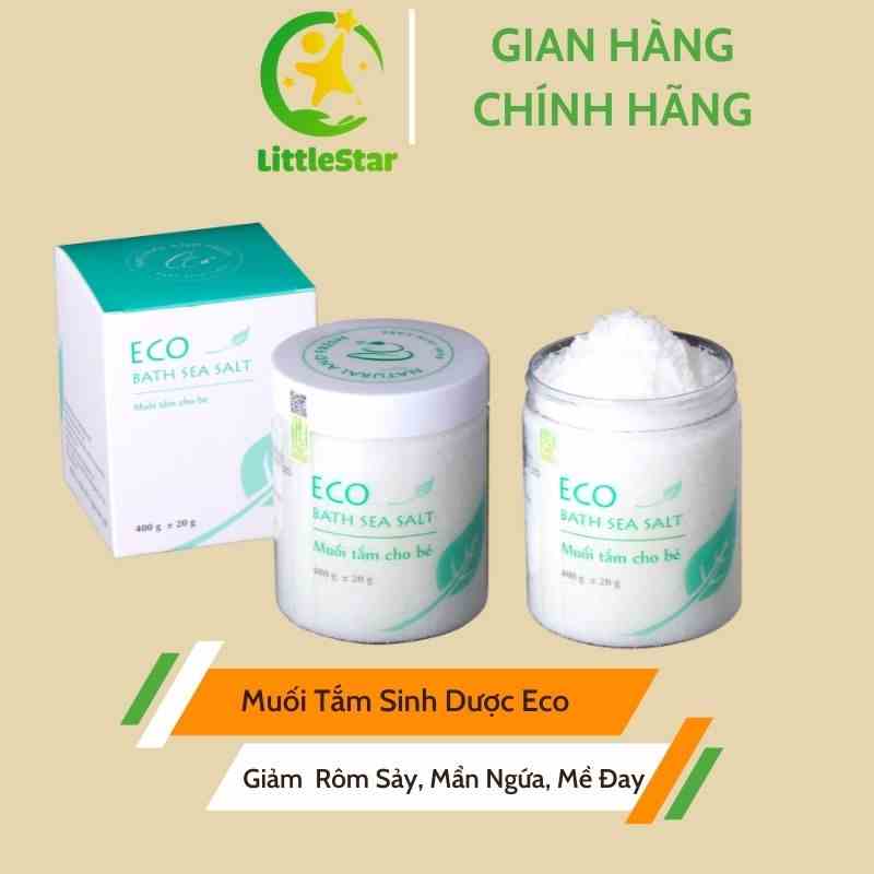 Muối Tắm Bé ECO Sinh Dược 400g - Giảm Rôm Sảy - Mề Đay Hiệu Quả