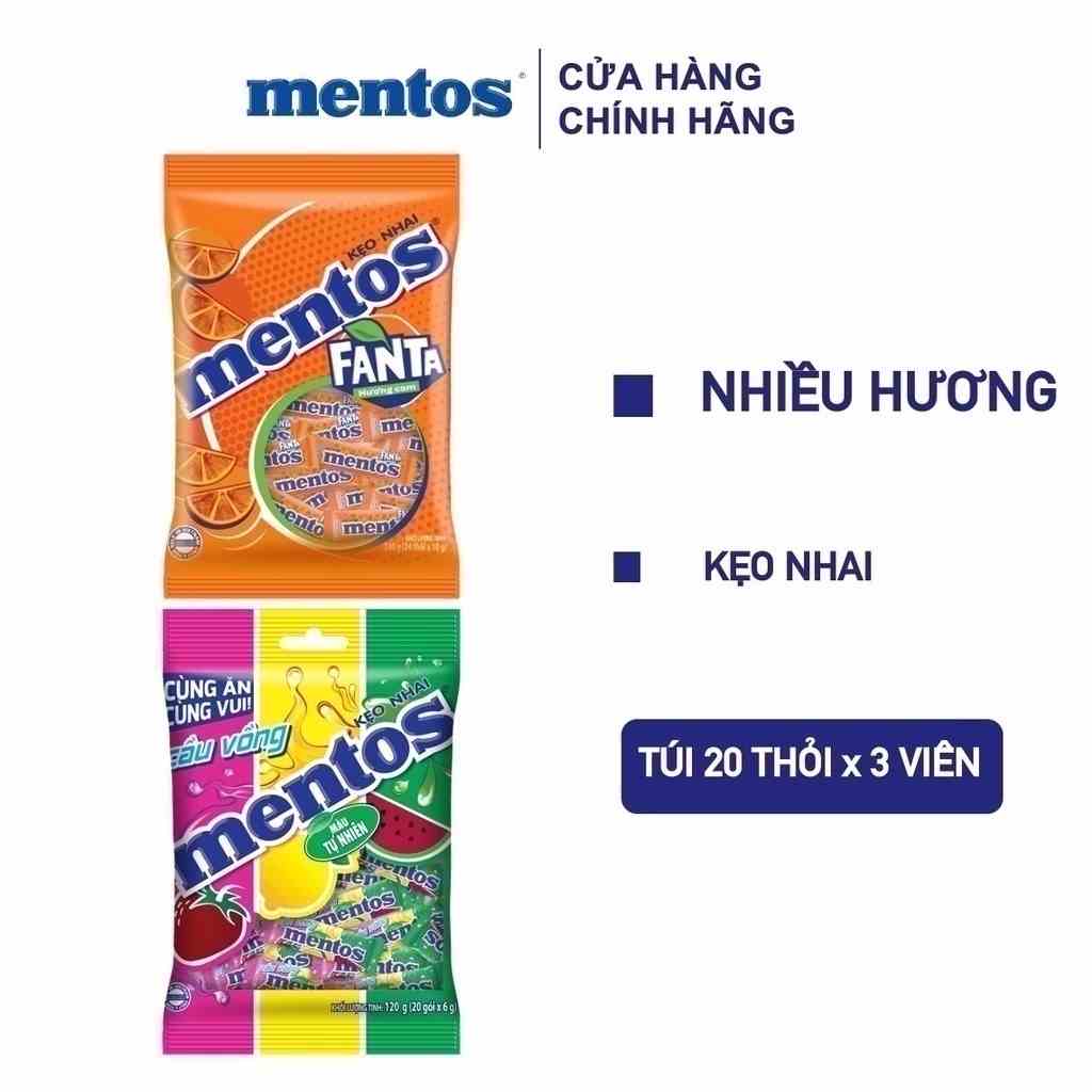 Kẹo nhai Mentos nhiều hương