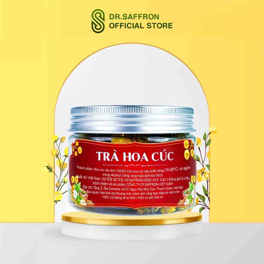 [Gift] Trà hoa cúc sấy lạnh nguyên bông thương hiệu Saffron Việt Nam