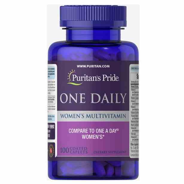 Vitamin tổng hợp nữ Puritans Pride One Daily Womens Multivitamin 100 viên uống 1 viên/ngày