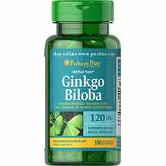 Viên uống tuần hoàn não hoạt huyết dưỡng não Ginkgo Biloba 120mg 100 viên Puritans Pride