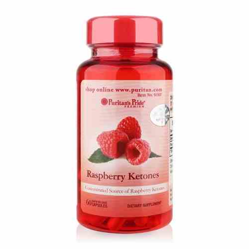 Viên uống hỗ trợ giảm cân đẹp da của Puritans Pride - Raspberry Ketones 100mg 60 viên