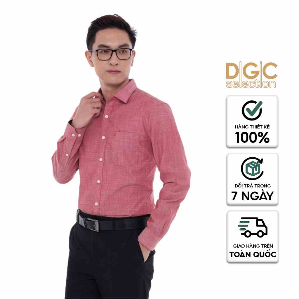 Áo sơ mi Nam dài tay họa tiết chấm bi DGCs - SASDCB09M-S