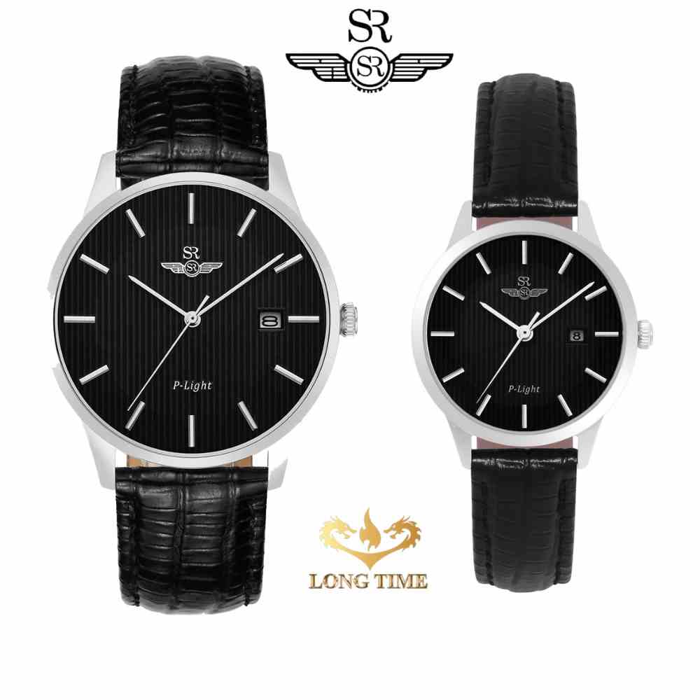 [Mã BMLTB200 giảm đến 100K đơn 499K] Đồng hồ đôi SRWATCH SR10050.4101PL Mặt Kính Sapphire sang trọng trang nhã