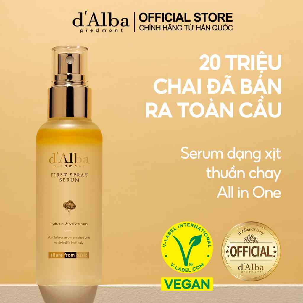 [dAlba Official] Serum dạng xịt khoáng căng bóng da  First Spray Serum 50ml/100ml