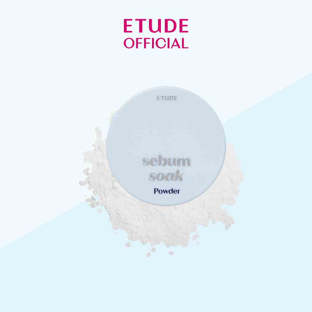 Phấn phủ kiềm dầu Etude Sebum Soak Powder trang điểm loại bỏ bã nhờn 9.5G