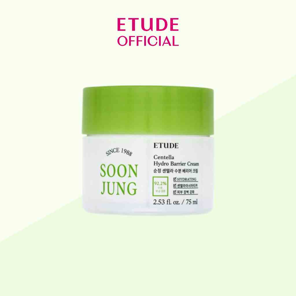 Kem dưỡng da ETUDE Soon Jung Hydro Barrier Cream cấp ẩm làm dịu da nhạy cảm 75ml