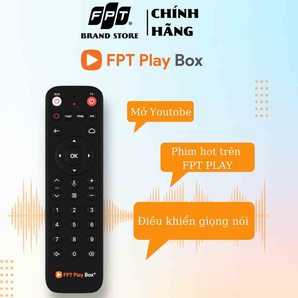 [Mã BMLTA35 giảm đến 35K đơn 99K] Remote FPT Play Box - Điều Khiển Giọng Nói - Google Assistant - Chính hẵng FPT Telecom