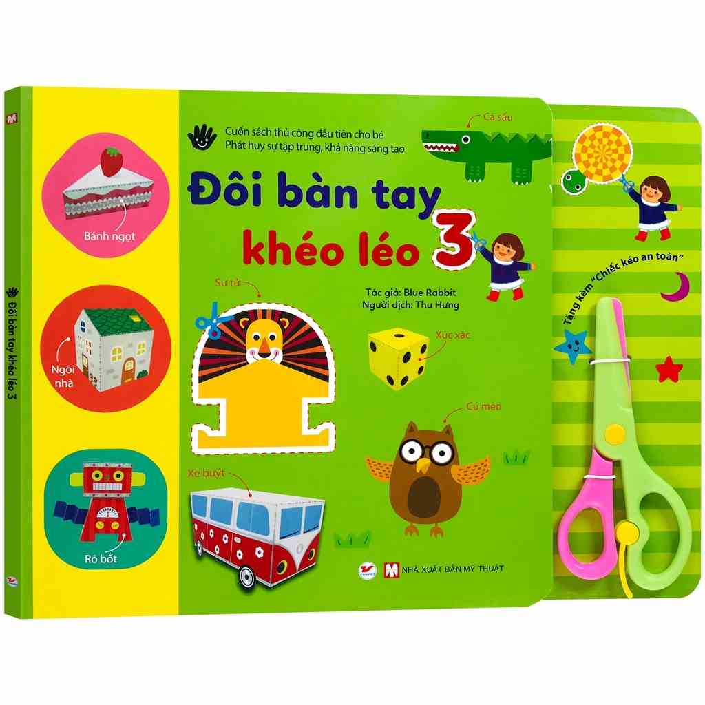 Sách - Đôi Bàn Tay Khéo Léo 3 (5+) Tặng kèm Chiếc kéo an toàn