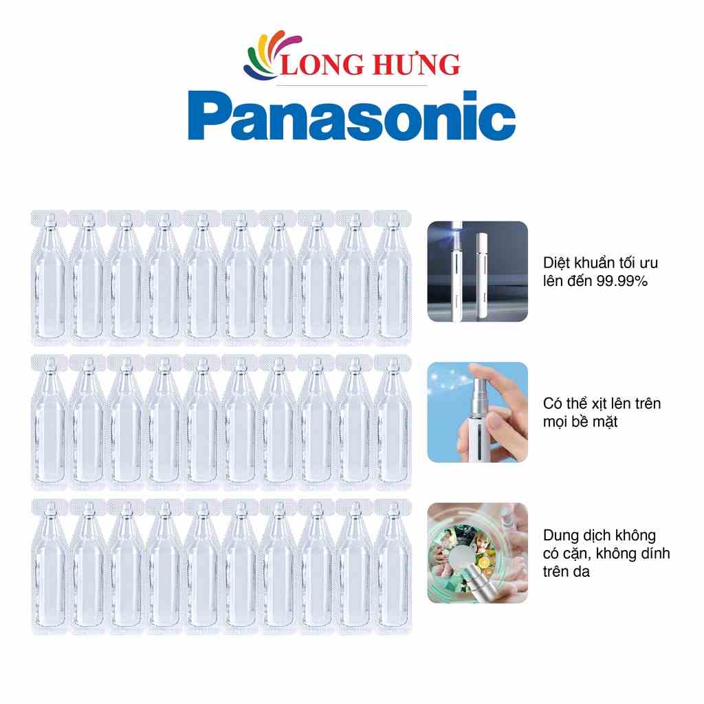 Dung dịch nước bổ sung máy xịt diệt khuẩn cầm tay Panasonic DL-SP006VN-W DL-SP10 BVN - Hàng chính hãng