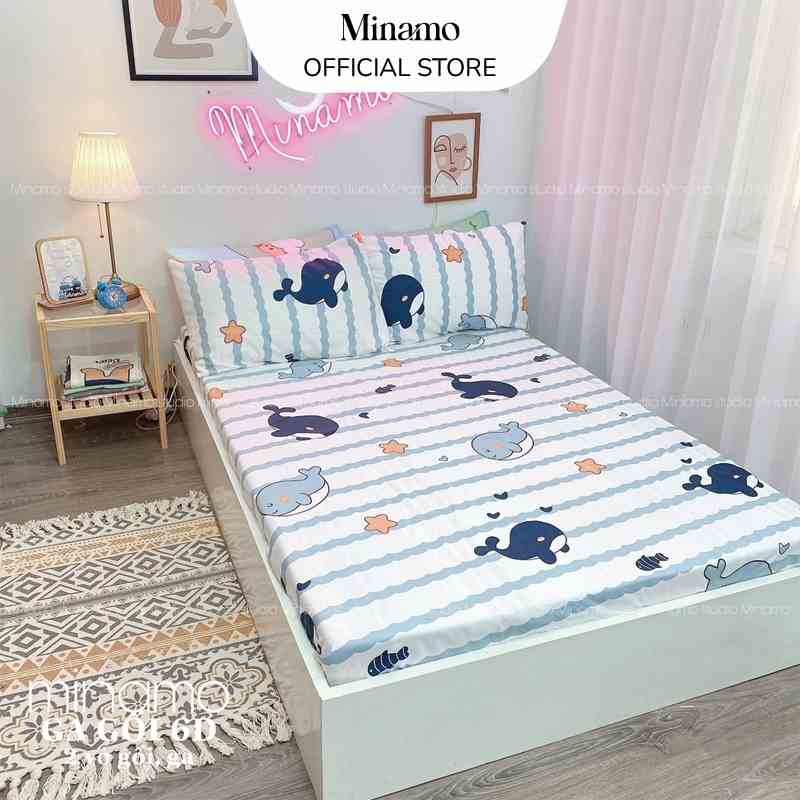 Bộ Vỏ Ga Gối Cotton 3D Hàn Quốc Minamo A00 Nhiều Mẫu Hot, Đủ Kích Thước, Siêu Mềm Mịn - Bảo Hành Chính Hãng Minamo