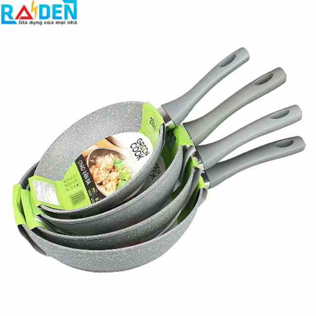 Chảo vân đá đáy từ chống dính GreenCook Size (đường kính) 22 24 26 28cm