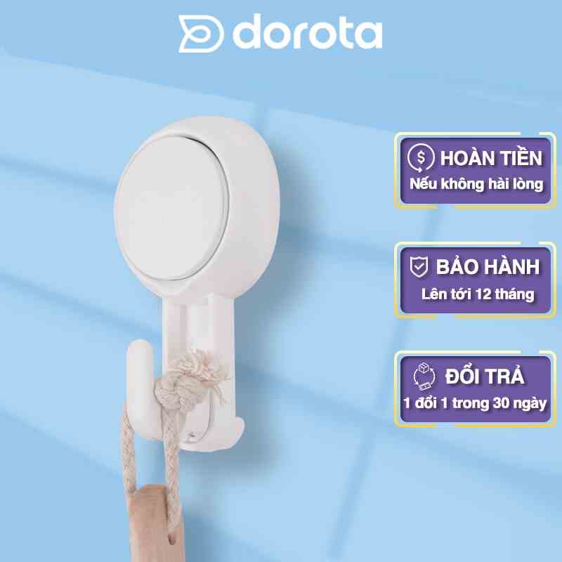 Móc dán tường chịu lực cao cấp DOROTA tái sử dụng nhiều lần tải treo 5kg miếng dính hút chân không chống nước AW554