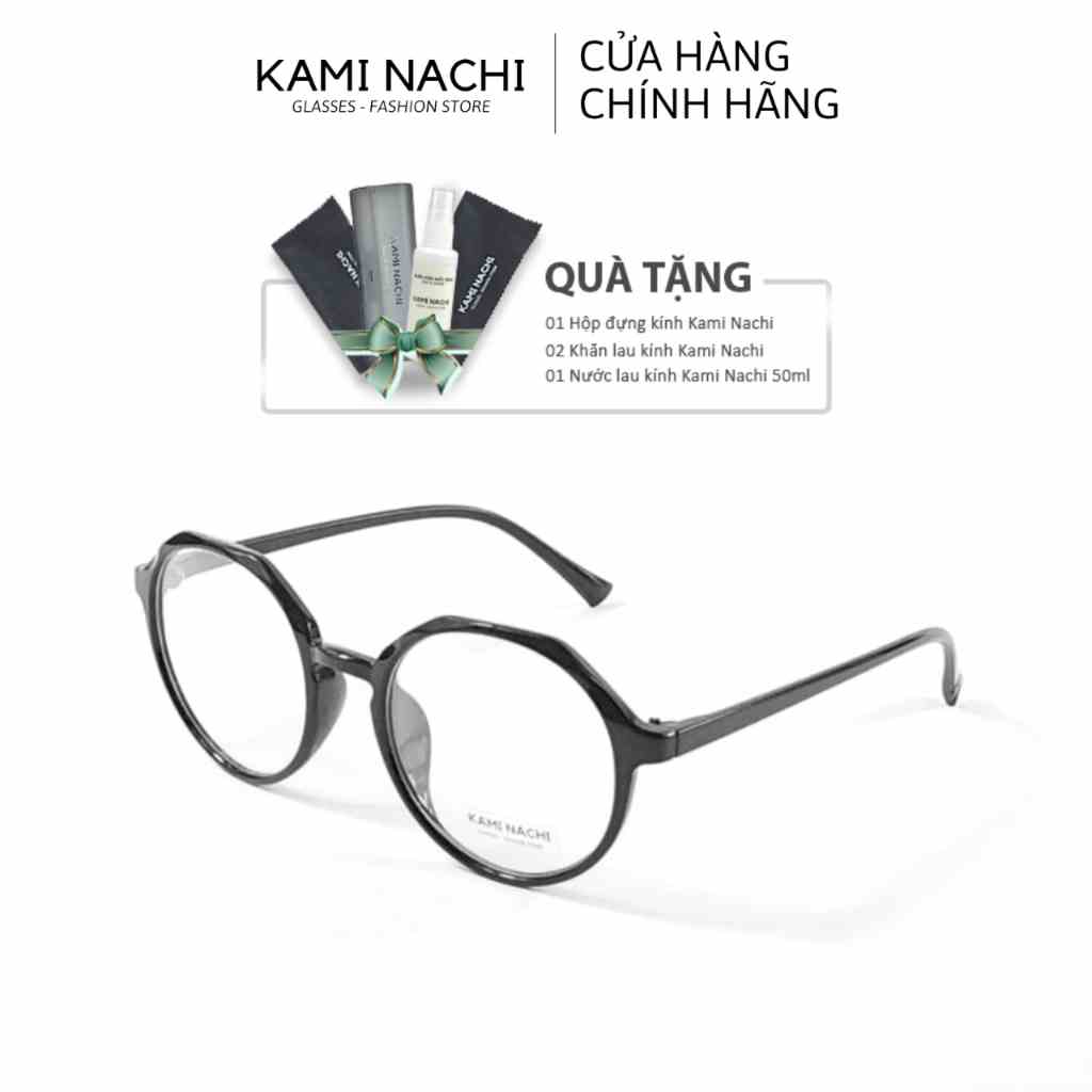 Gọng kính nhựa dáng lục giác KAMI NACHI phong cách Âu Mỹ LD2407