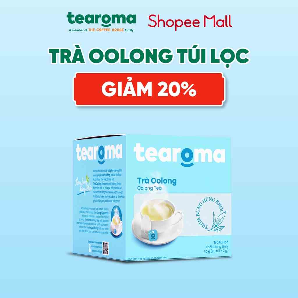 Tearoma Trà Oolong túi lọc Hộp 20 gói x 2gr