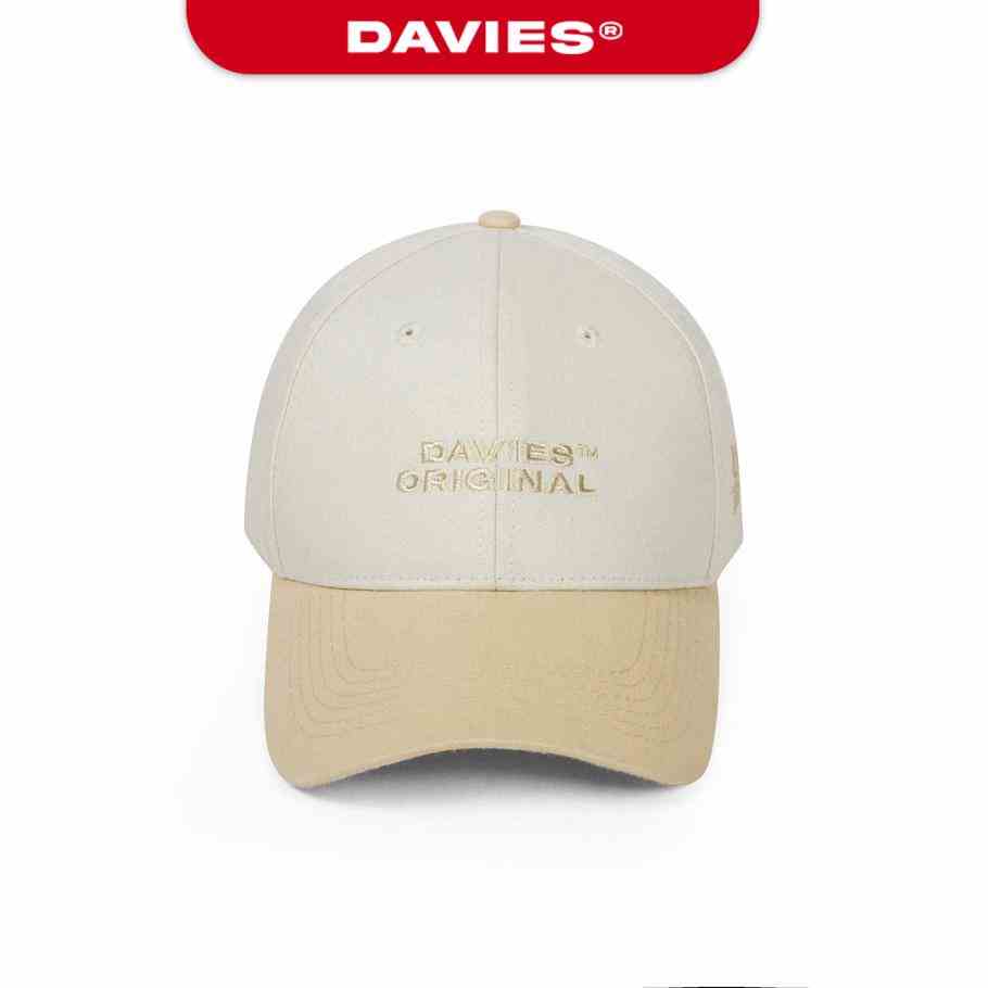 Mũ lưỡi trai nam nữ thêu đẹp màu Be Two Color Baseball Cap local brand Davies| D-HAT07