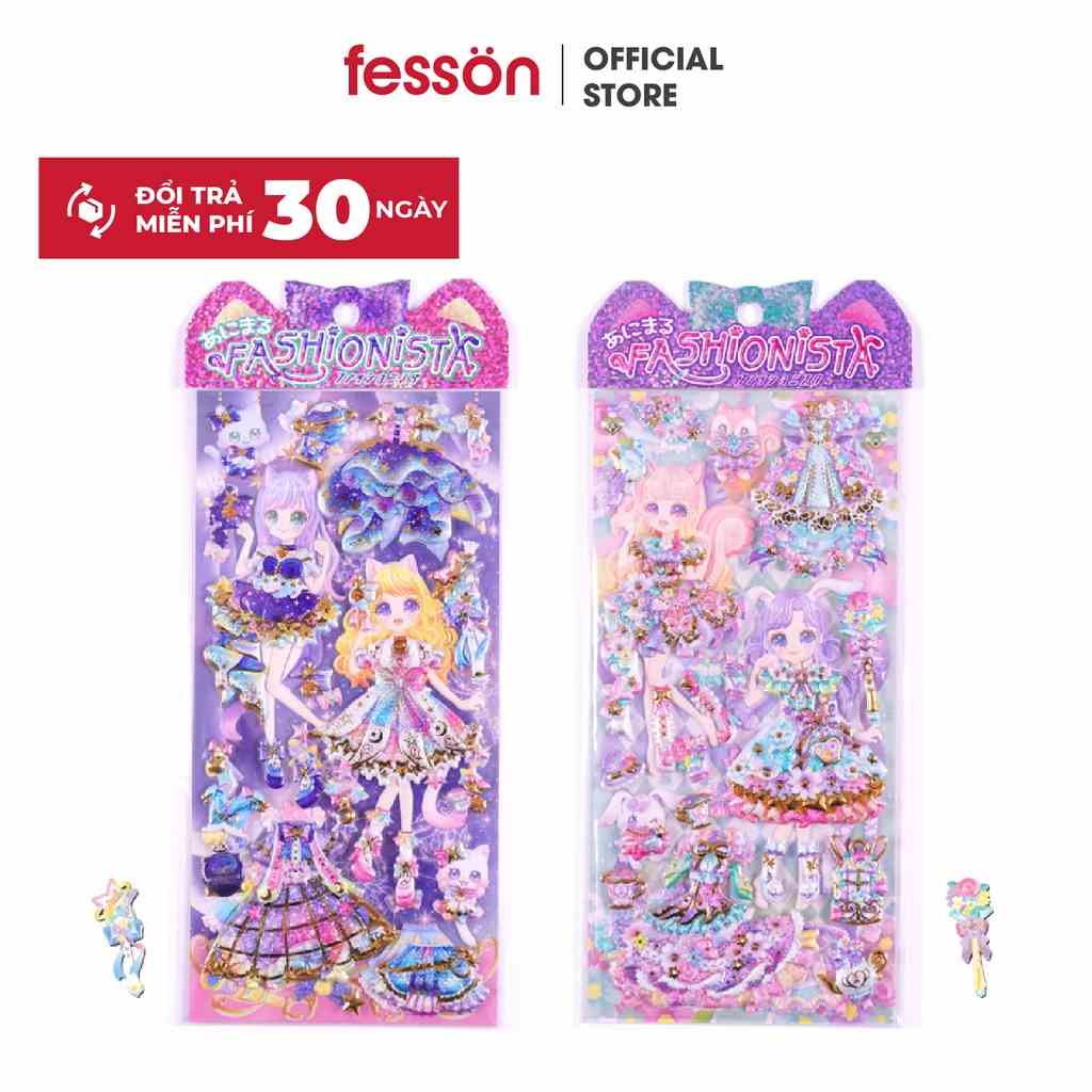 [Mã BMLT35 giảm đến 35K đơn 99K] [QUÀ TẶNG] Set sticker hình dán công chúa cho bé fesson, Sticker 3d trang trí sáng tạo