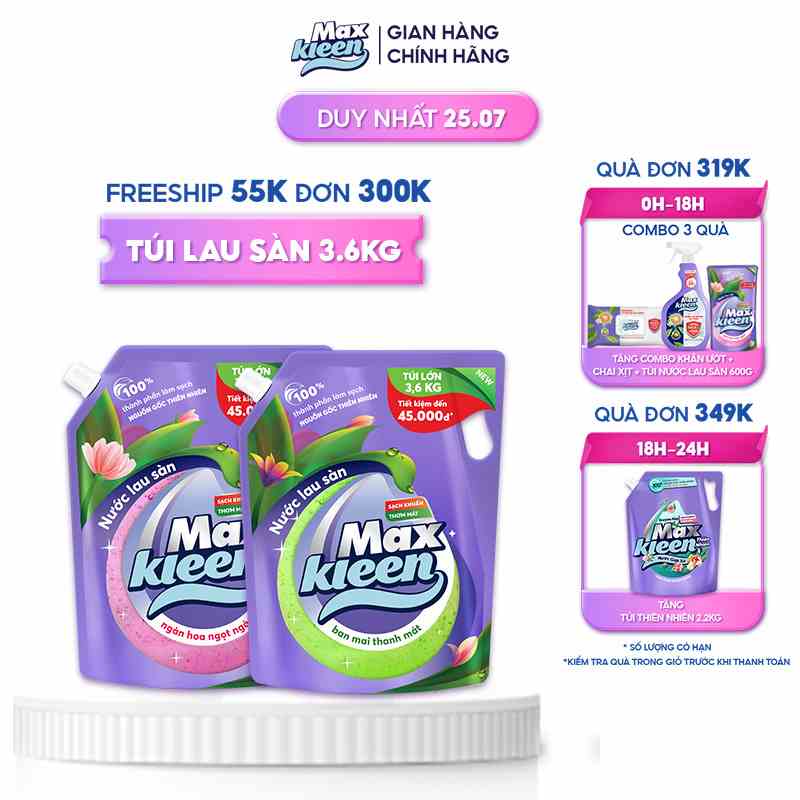 Túi Nước Lau Sàn MaxKleen 3.6kg