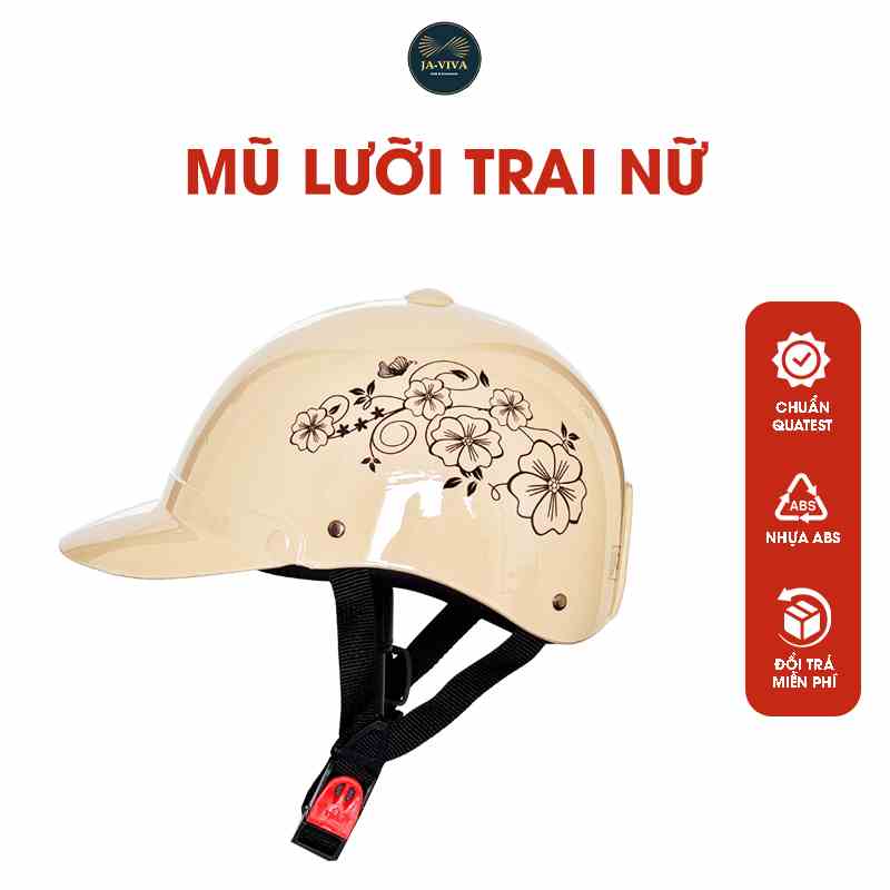 Mũ bảo hiểm lưỡi trai GRO HELMET có khoét dành cho nữ