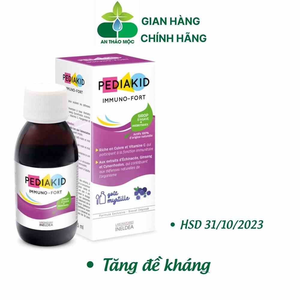 Tăng Đề Kháng PEDIAKID Immuno Fort Chai 125ml Giúp Bé Tăng Miễn Dịch Tự Nhiên