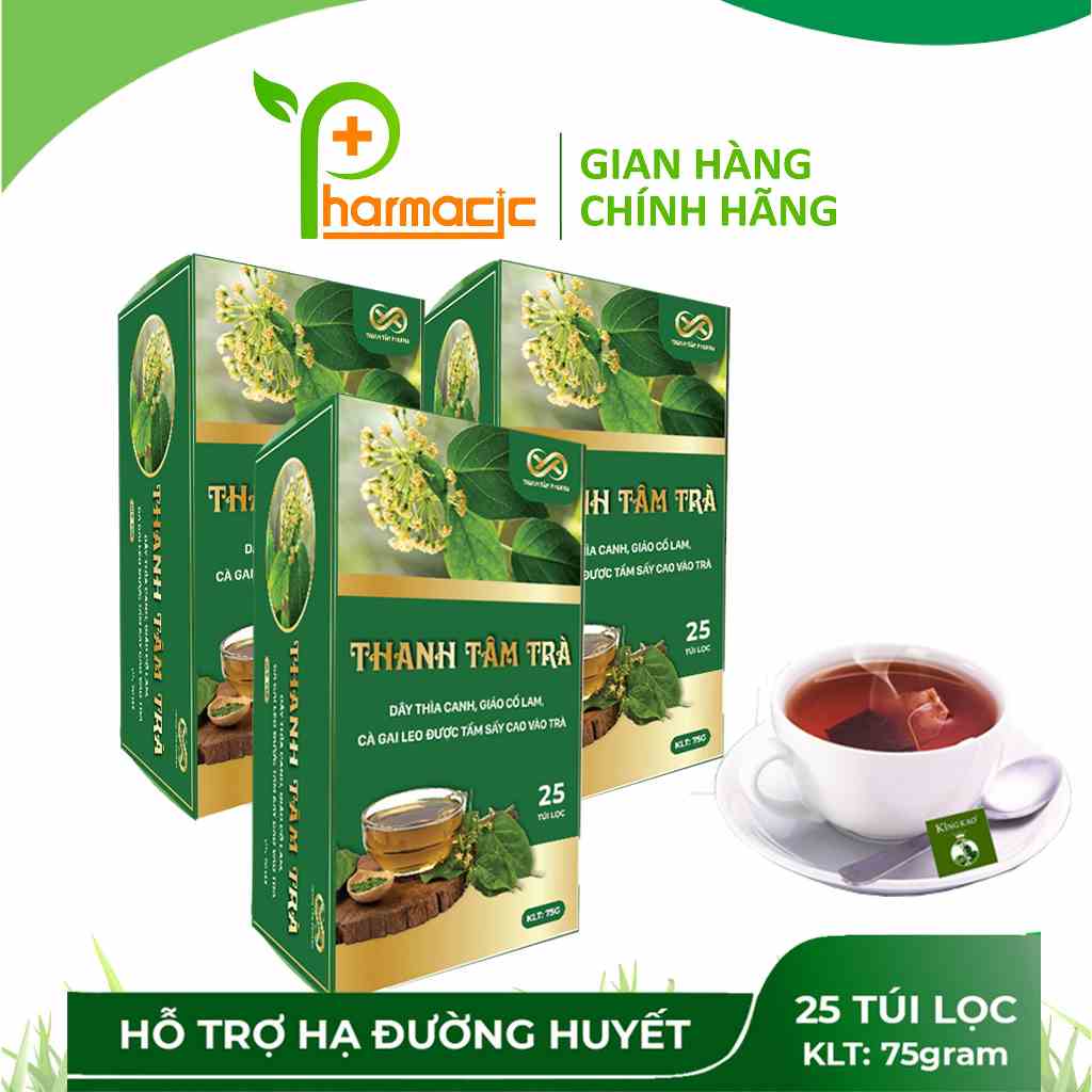 Combo 3 Hộp Thanh Tâm Trà - Giải Pháp Thiên Nhiên Cho Người Tiểu Đường