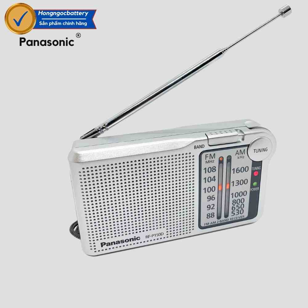 [Mã BMLTB35 giảm đến 35K đơn 99K] Đài Radio Panasonic kèm 2 Pin AA RF-P150BDAGA - Hàng chính hãng