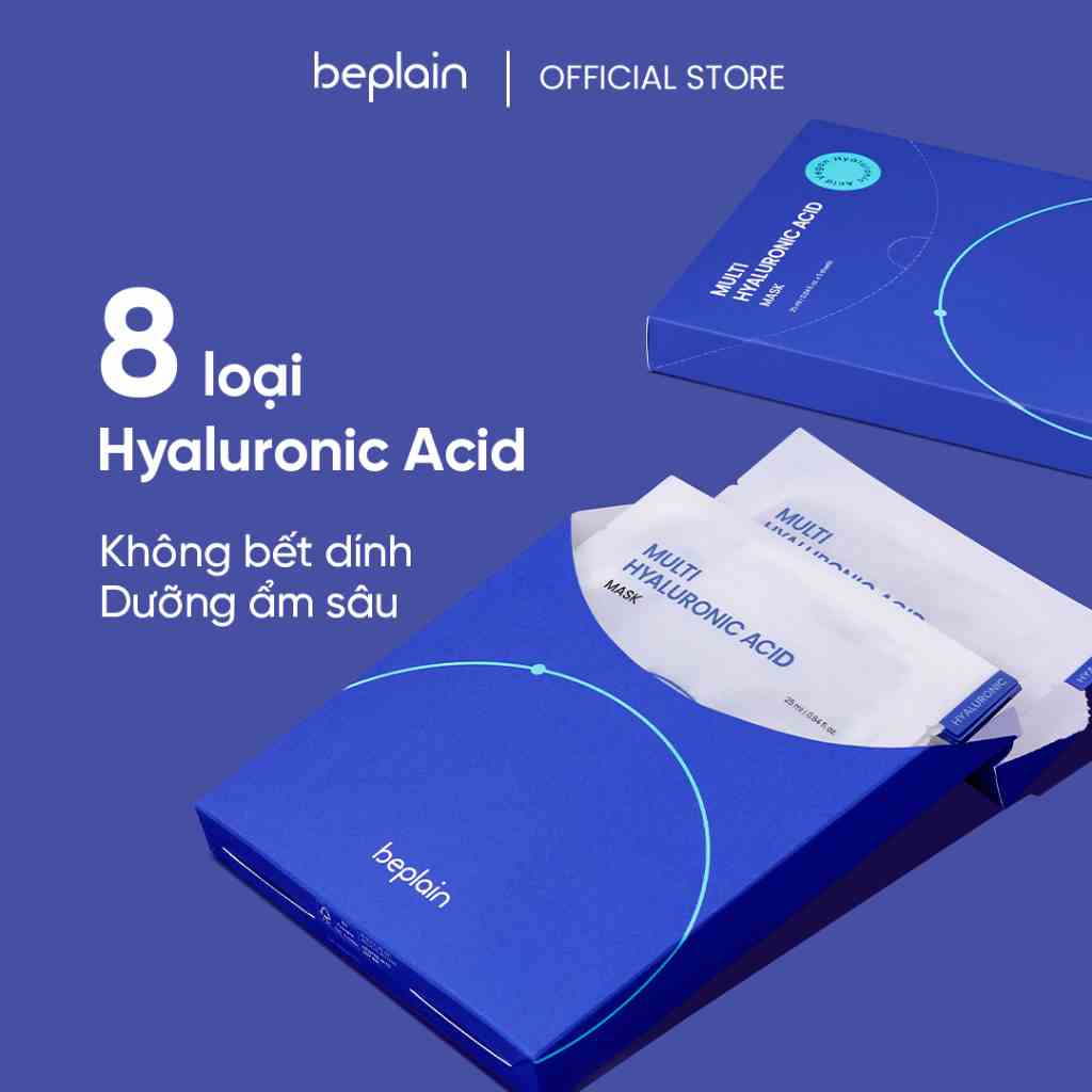 Bộ 5 Mặt Nạ beplain Multi Hyaluronic Acid đa tầng dưỡng ẩm, cấp nước hiệu quả