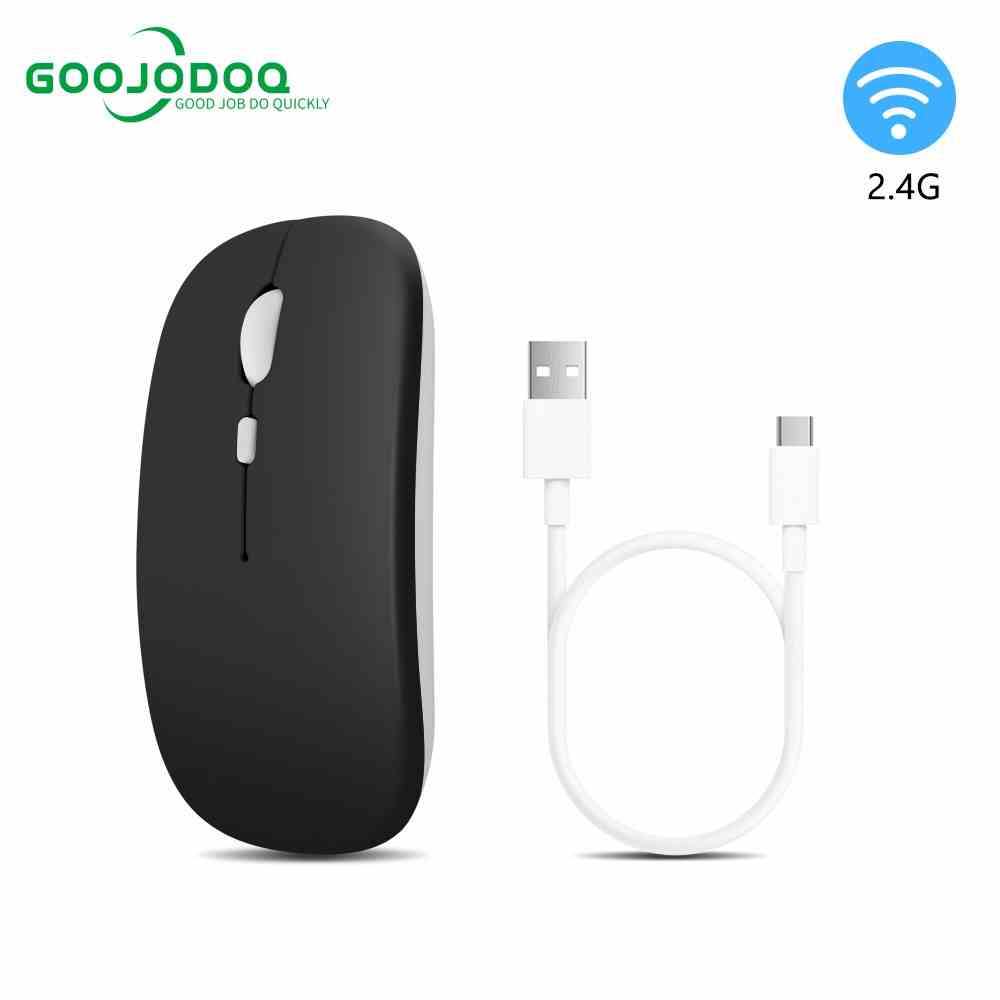 Chuột quang không dây GOOJODOQ 2.4g nhiều màu không âm