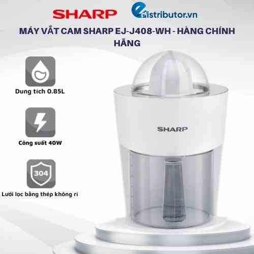 Máy vắt cam Sharp EJ-J408-WH - Hàng chính hãng