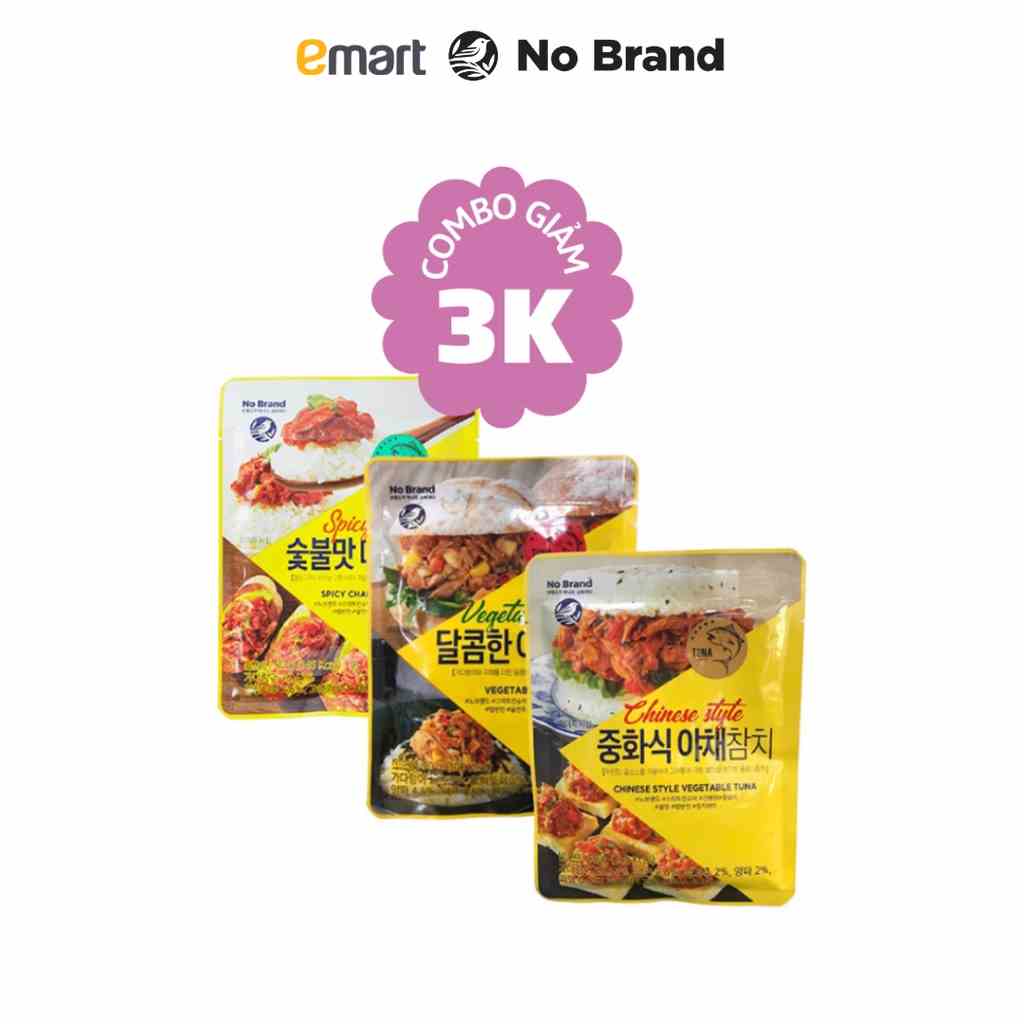 Combo Sốt Cá Ngừ Rau Củ Ăn Liền Nhiều Vị No Brand 90g - Emart VN