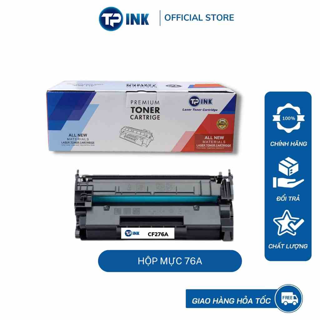 Hộp mực  76A  thương hiệu TP ink KHÔNG CHIP dùng  cho máy in HP Pro M404dn / M404DW / M428dnw